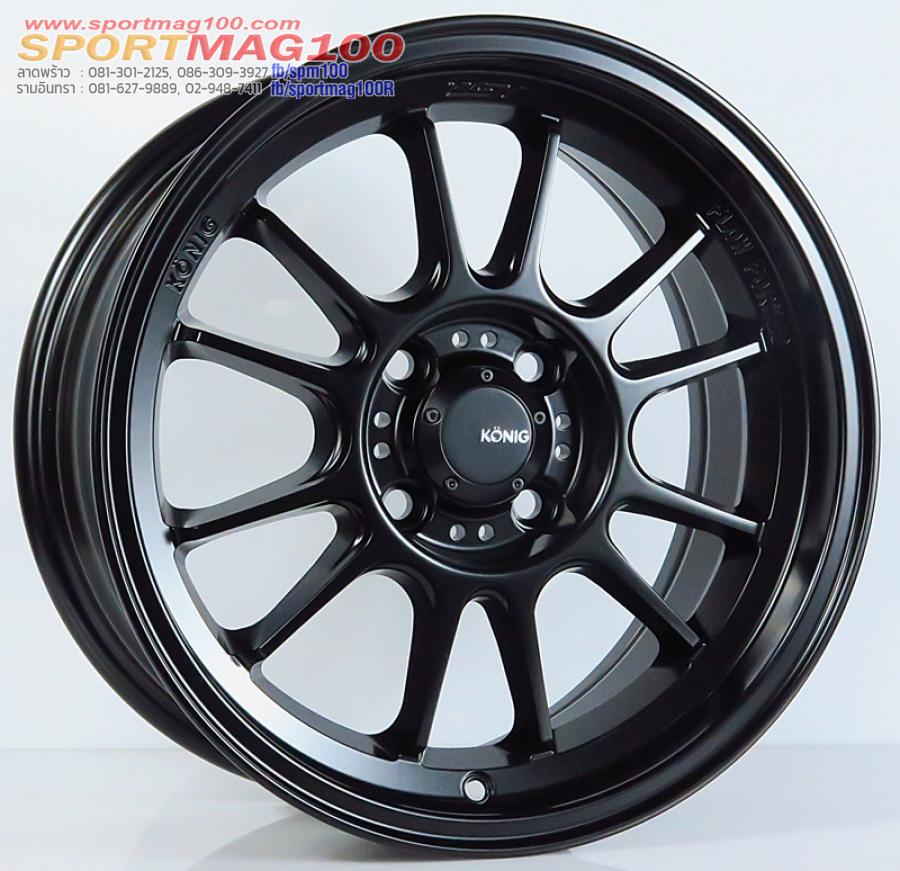 ล้อแม็กใหม่เบาสุดๆ USA Konig N781D 4รู100 ดำด้าน ET28 7-15นิ้ว ล้อแม็กใหม่เบาสุดๆ USA Konig N781D 4รู100 ดำด้าน ET28 7-15นิ้ว