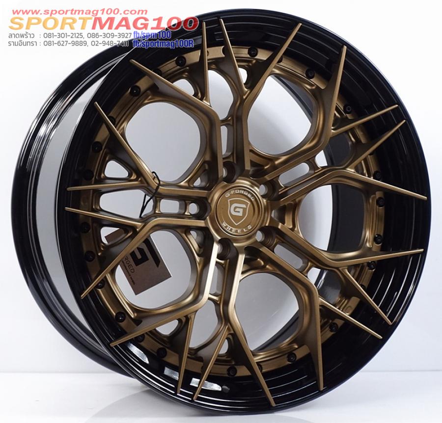ล้อแม็กแท้2ชิ้น G-Forged GF14 5รู112 สีทองขอบดำ ET32-40 F8.5 R10-20นิ้ว ล้อแม็กแท้2ชิ้น G-Forged GF14 5รู112 สีทองขอบดำ ET32-40 F8.5 R10-20นิ้ว