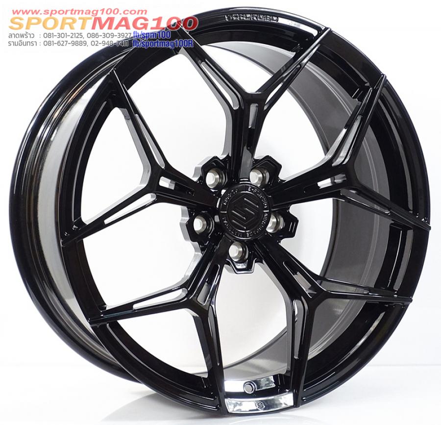 ล้อแม็กใหม่ S-Forged SF02 5รู114 Offset35-38 ดำเงา กว้างF8.5 R9.5 ขอบ20 (8.9kg.) ล้อแม็กใหม่ S-Forged SF02 5รู114 Offset35-38 ดำเงา กว้างF8.5 R9.5 ขอบ20 (8.9kg.)