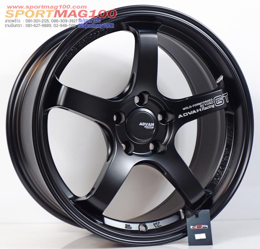ล้อแม็กใหม่ Flowforming Advan GT 5รู114.3 สีดำด้าน Offset35 กว้าง8.5 ขอบ18 ล้อแม็กใหม่ Flowforming Advan GT 5รู114.3 สีดำด้าน Offset35 กว้าง8.5 ขอบ18