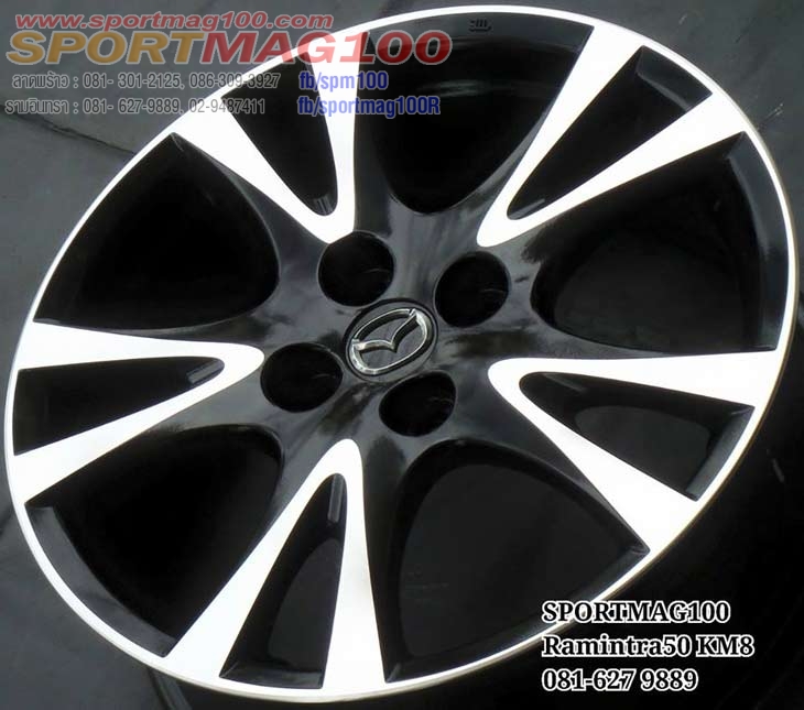 แม็กซ์มือสอง Mazda2 WR2 4รู100 ดำเงา 16นิ้ว(รามอินทรา) ล้อแม็ก แม็กซ์มือสอง Mazda2 WR2 4รู100 ดำเงา 16นิ้ว(รามอินทรา)