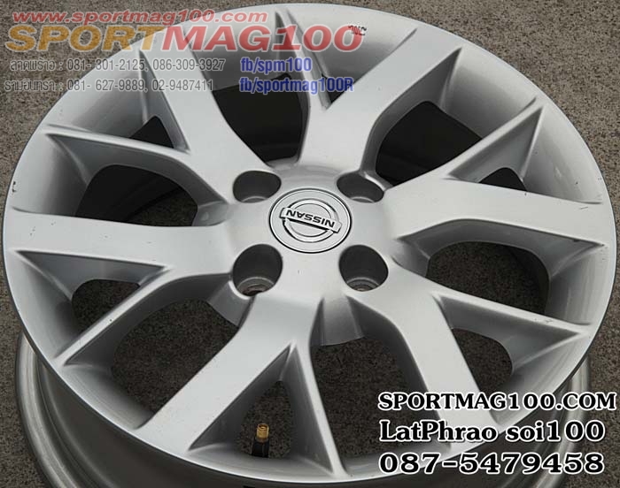 ล้อแม็กซ์ป้ายแดง Nissan Note 4รู100 ซิลเวอร์ 5.5-15นิ้ว(ลาดพร้าว) ล้อแม็ก ล้อแม็กซ์ป้ายแดง Nissan Note 4รู100 ซิลเวอร์ 5.5-15นิ้ว(ลาดพร้าว)