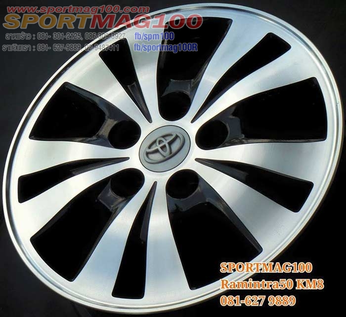 ล้อแม็กมือสอง Toyota Innova Modify 5รู114 ดำเงา 6-15นิ้ว(รามอินทรา) ล้อแม็ก ล้อแม็กมือสอง Toyota Innova Modify 5รู114 ดำเงา 6-15นิ้ว(รามอินทรา)