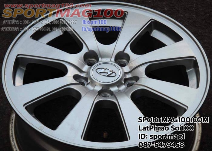ล้อแม็กซ์มือสอง Hyundai Elantra 5รู114 สีเงิน 6.5-16นิ้ว(ลาดพร้าว) ล้อแม็ก ล้อแม็กซ์มือสอง Hyundai Elantra 5รู114 สีเงิน 6.5-16นิ้ว(ลาดพร้าว)