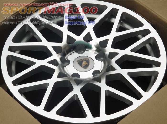 แม็กซ์ใหม่ Lamborghini CT301 สีซิลเวอร์หน้าเงา 5รู114 18นิ้ว ล้อแม็ก แม็กซ์ใหม่ Lamborghini CT301 สีซิลเวอร์หน้าเงา 5รู114 18นิ้ว