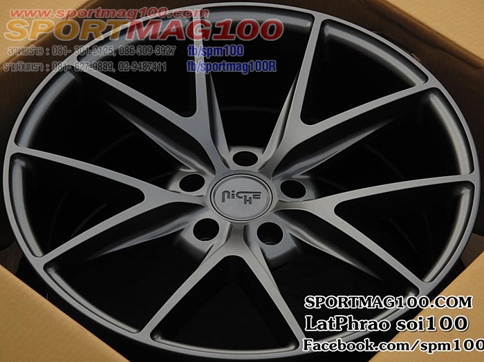 แม็กซ์ใหม่ USA NICHE Misano 5รู120 สีGrey F9 R10.5-20นิ้ว ล้อแม็ก แม็กซ์ใหม่ USA NICHE Misano 5รู120 สีGrey F9 R10.5-20นิ้ว