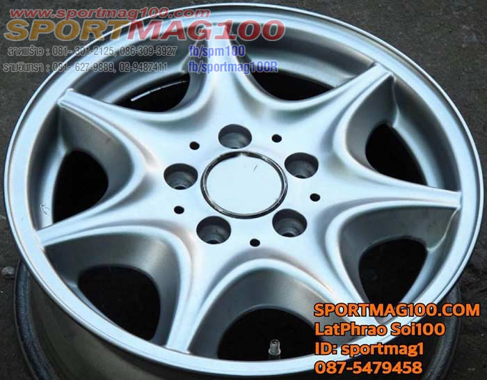 แม็กซ์เเท้มือ2 Benz 5รู112สีซิลเวอร์ 6-15นิ้ว(ลาดพร้าว) ล้อแม็ก แม็กซ์เเท้มือ2 Benz 5รู112สีซิลเวอร์ 6-15นิ้ว(ลาดพร้าว)