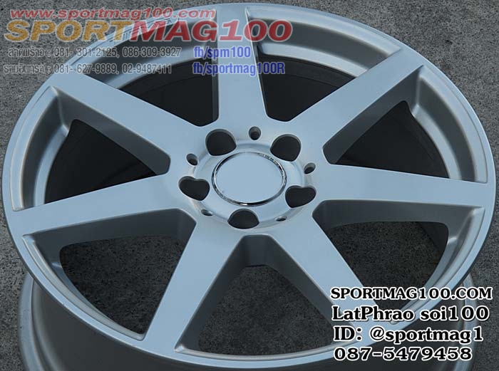 แม็กซ์มือสองห้าง BENZ AMG 7ก้าน ET50,54 ซิลเวอร์เงา F8 R8.5-18นิ้ว(เลียบด่วน) ล้อแม็ก แม็กซ์มือสองห้าง BENZ AMG 7ก้าน ET50,54 ซิลเวอร์เงา F8 R8.5-18นิ้ว(เลียบด่วน)