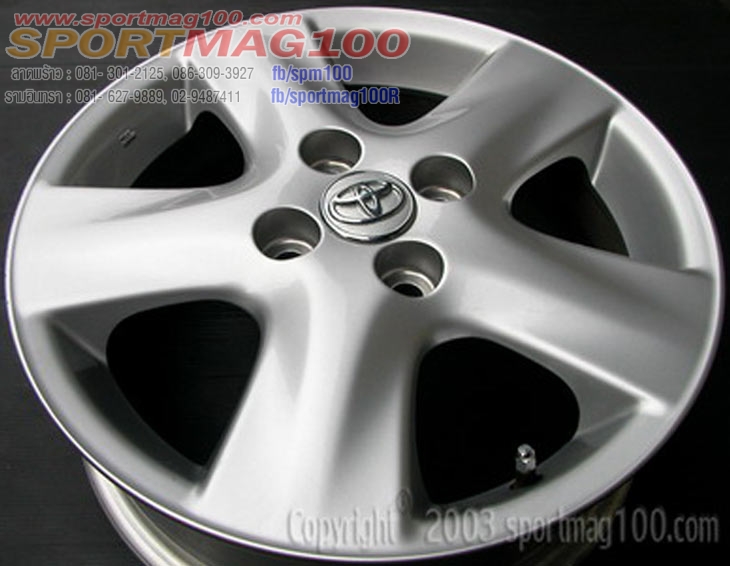 ล้อแม็กมือสอง Toyota Vios Yaris 5ก้าน 4รู100 ซิลเวอร์ 5.5-15นิ้ว(รามอินทรา) ล้อแม็ก ล้อแม็กมือสอง Toyota Vios Yaris 5ก้าน 4รู100 ซิลเวอร์ 5.5-15นิ้ว(รามอินทรา)