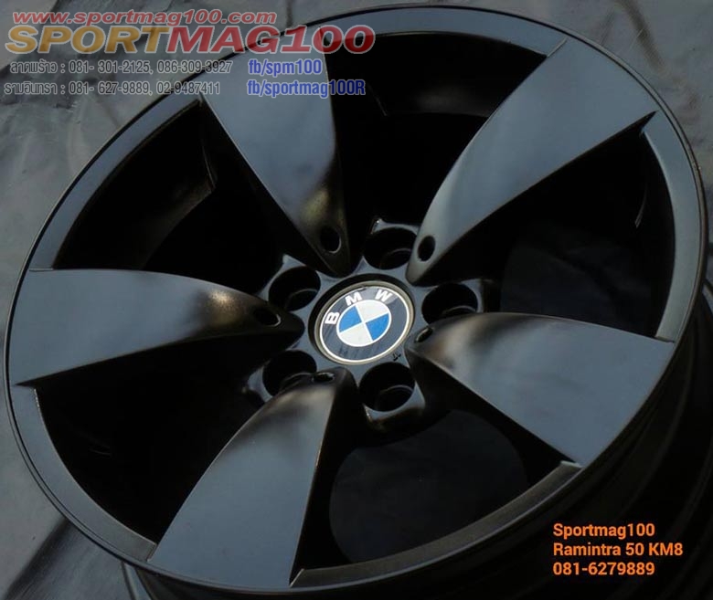 แม็กซ์มือสองแท้ Bmw 525i E60 ดำด้าน สำหรับซีรีย์5 ตัวเก่า-17นิ้ว ล้อแม็ก แม็กซ์มือสองแท้ Bmw 525i E60 ดำด้าน สำหรับซีรีย์5 ตัวเก่า-17นิ้ว