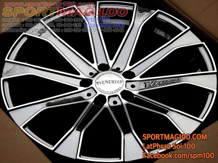 ล้อแม็กซ์ใหม่ Venerdi Verezzo 5รู108 ET40 แบล็คโคม 8-18นิ้ว ล้อแม็ก ล้อแม็กซ์ใหม่ Venerdi Verezzo 5รู108 ET40 แบล็คโคม 8-18นิ้ว