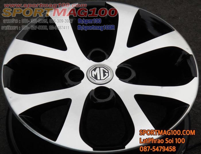 แม็กซ์มือสอง MG3 Modify By Sportmag100 4รู100 ดำเงา 15นิ้ว(รามอินทรา) ล้อแม็ก แม็กซ์มือสอง MG3 Modify By Sportmag100 4รู100 ดำเงา 15นิ้ว(รามอินทรา)