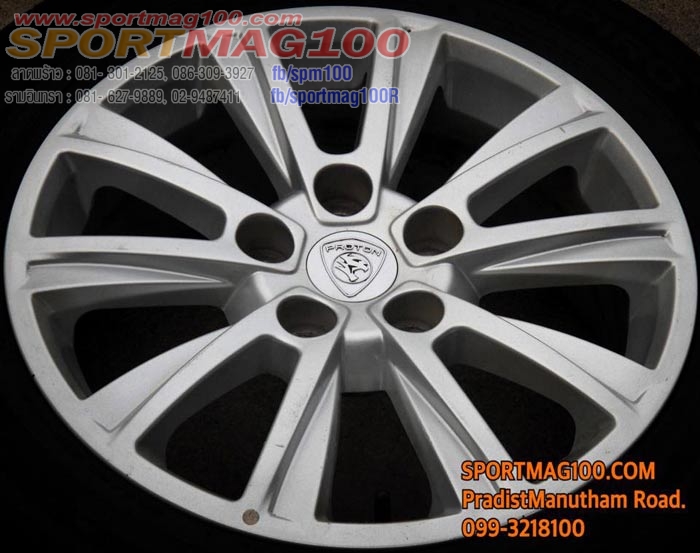 แม็กซ์มือสอง Proton 5รู114 สีซิลเวอร์ 16นิ้ว ล้อแม็ก แม็กซ์มือสอง Proton 5รู114 สีซิลเวอร์ 16นิ้ว