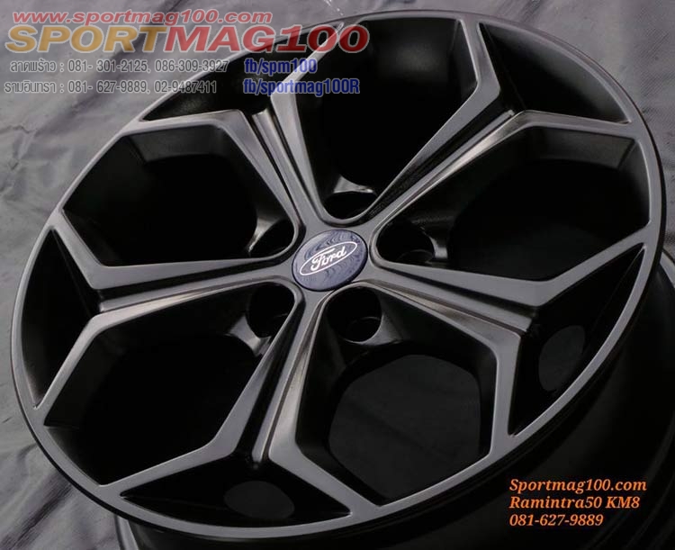 แม็กซ์ติดรถ Ford New Focus Modify ดำด้าน 17นิ้ว ล้อแม็ก แม็กซ์ติดรถ Ford New Focus Modify ดำด้าน 17นิ้ว