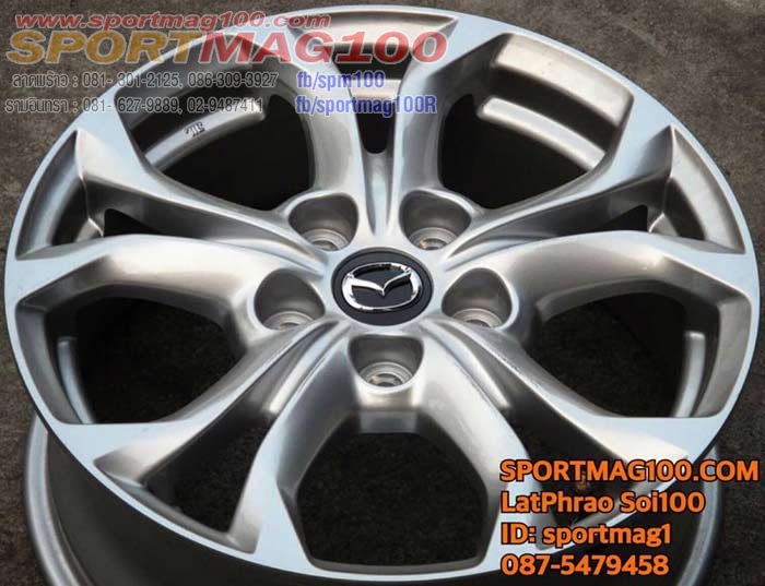 แม็กซ์ป้ายแดง Mazda CX3 5รู114 สีเงิน 6.5-16นิ้ว(ลาดพร้าว-รามอินทรา) ล้อแม็ก แม็กซ์ป้ายแดง Mazda CX3 5รู114 สีเงิน 6.5-16นิ้ว(ลาดพร้าว-รามอินทรา)
