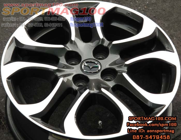 แม็กซ์มือสอง New Mazda2 Diesel 4รู100 กันเมทาลิก 16นิ้ว(รามอินทรา) ล้อแม็ก แม็กซ์มือสอง New Mazda2 Diesel 4รู100 กันเมทาลิก 16นิ้ว(รามอินทรา)