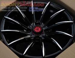 แม็กซ์ใหม่ Lenso SCI 4รู100 ET35 ดำเงา 7-15นิ้ว