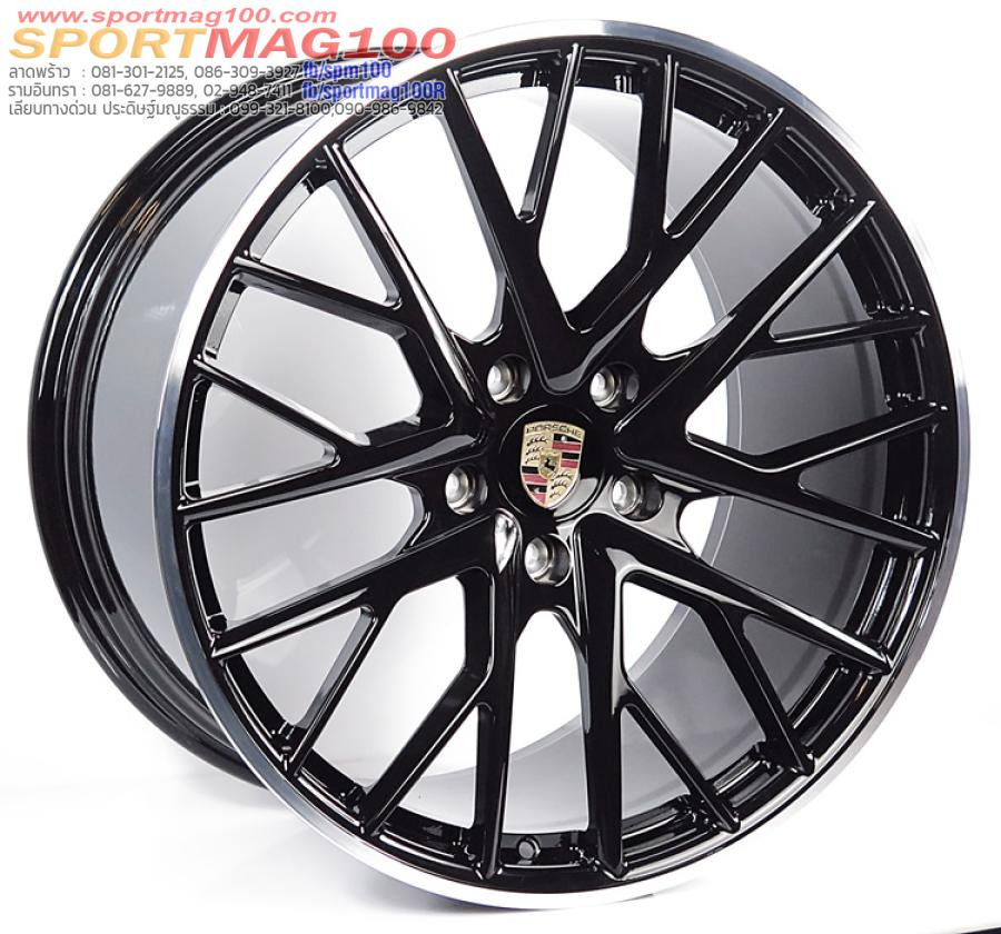 ล้อแม็กเบาสุดFORGED Porshe D21503 5รู130 ดำขอบเงา ET61-69 F9.5 R11-21นิ้ว