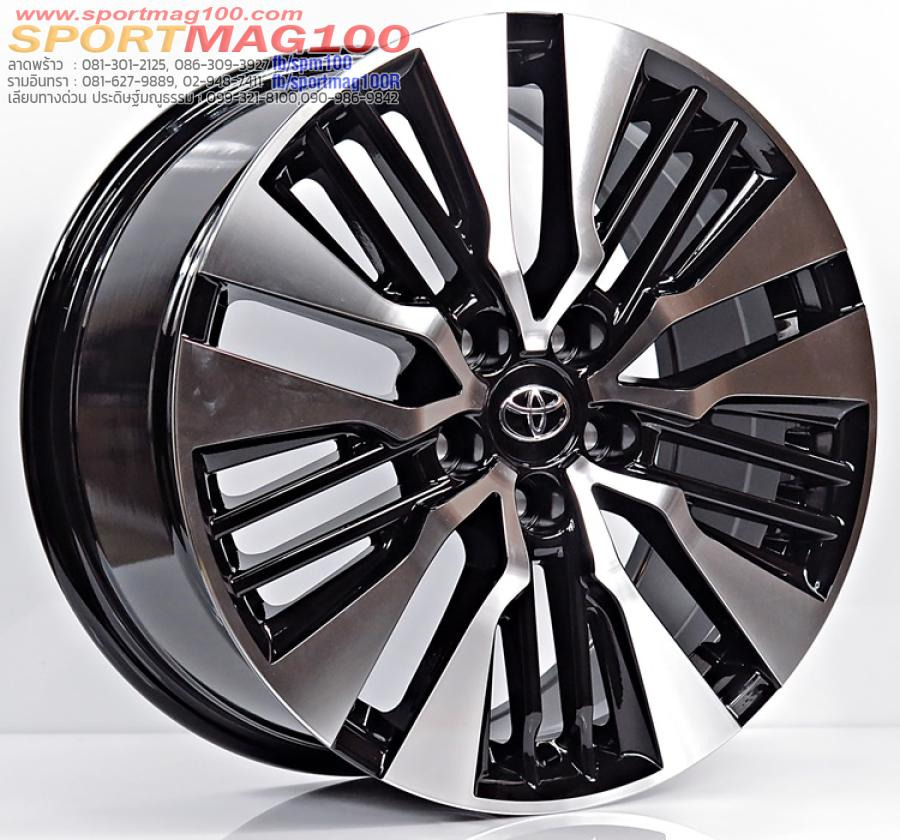 ล้อแม็กซ์ใหม่ Toyota Alphard Vellfire 5รู114 ET42 ดำหน้าเงา 7.5-18นิ้ว