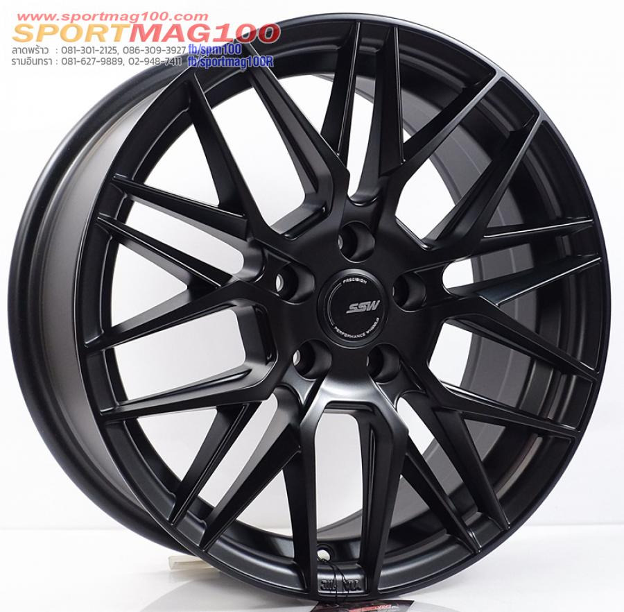 ล้อแม็กใหม่ SSW Vorsteiner S348 5รู100 ET35 ดำด้าน 7-16นิ้ว