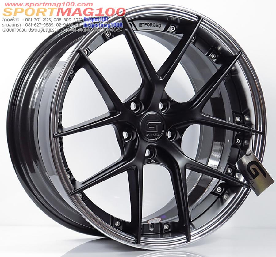 ล้อแม็กแท้2ชิ้น G-Forged GF08 5รู120 สีดำด้านขอบเงา ET35 8.5-20นิ้ว