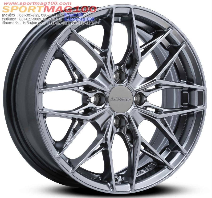 ล้อแม็กใหม่ Lenso Jager JAY YETI 4รู100 ET35 ไฮเปอร์แบล็ค 6.5-15นิ้ว