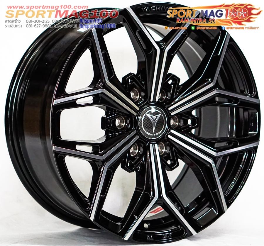 ล้อแม็กใหม่ Yachiyoda Vanguard 6รู130 ET35 สีดำหน้าเงา 8.5-18นิ้ว(Toyotaตู้ตัวใหม่) 