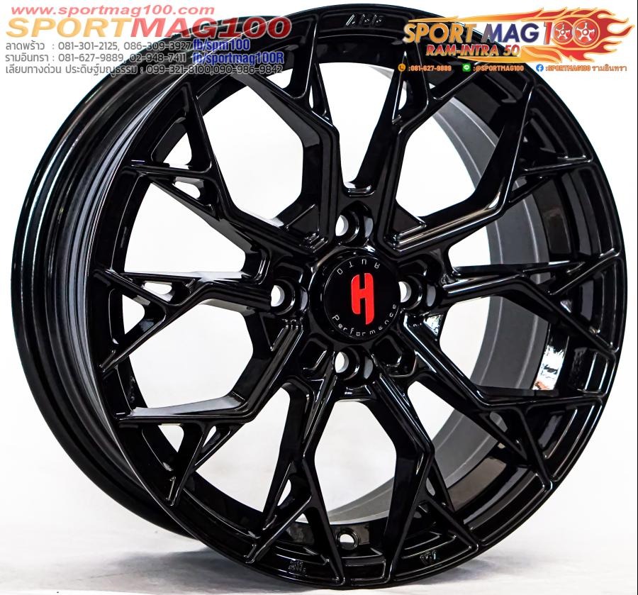 ล้อแม็กใหม่เบา FlowForming VF3 4รู100 ET35 สีดำ 7-15นิ้ว