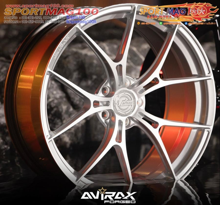 ล้อแม็กใหม่ AVIRAX FORGED GL500 5รู114/112 ET35 ซิลเวอร์ 8.5-18นิ้ว