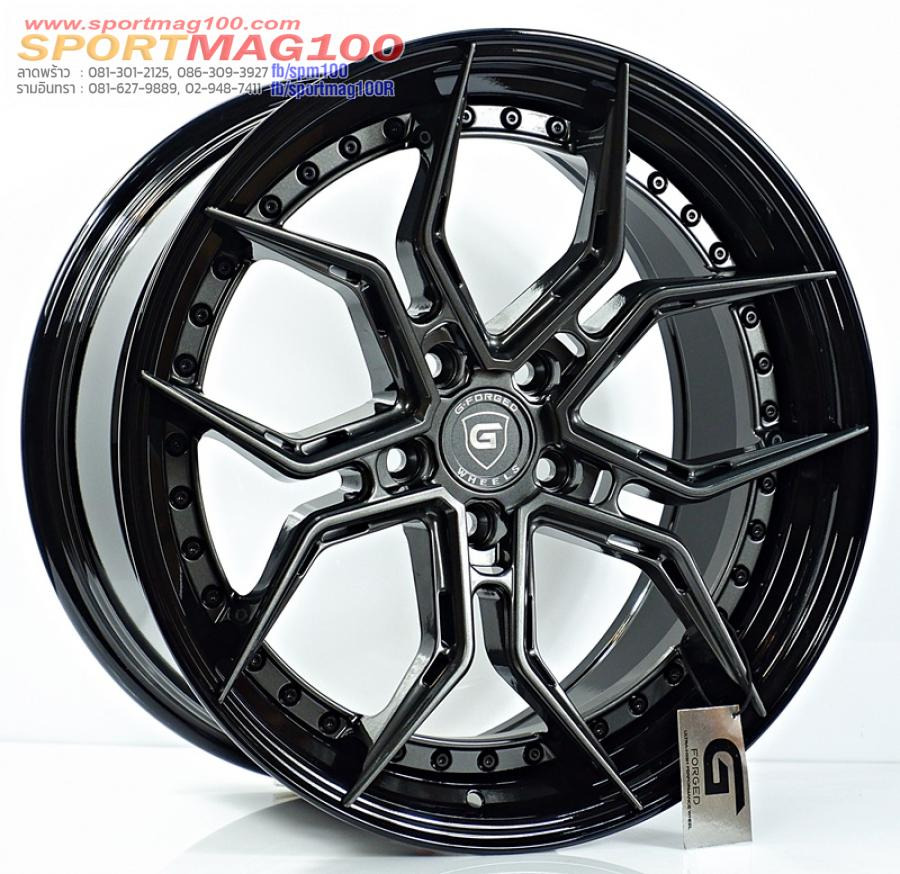 ล้อแม็กแท้2ชิ้น G-Forged GF13 5รู120 สีTitanGreymatt.gbriv.blk กว้าง 9นิ้ว ขอบ19  5รู120 Offset38