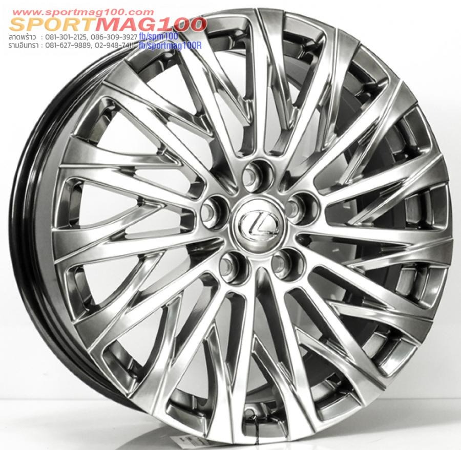 ล้อแม็กใหม่ Toyota Lexus สีไฮเปอร์แบล็ค 5รู114.3 Offset45 กว้าง7.5 ขอบ18
