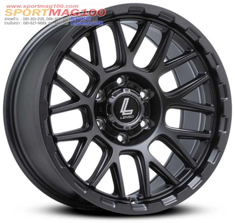 ล้อแม็ก Lenso Max Cezar ขอบ 18 กว้าง 9นิ้ว 6รู139 Offset12 สีเทากันด้าน