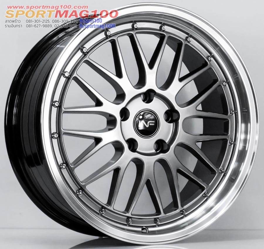 ล้อแม็ก FLOWFORMING INFERNO BBS LM ขอบ 18 กว้าง 8นิ้ว 5รู114.3 Offset35 สีไฮเปอร์แบล็ค